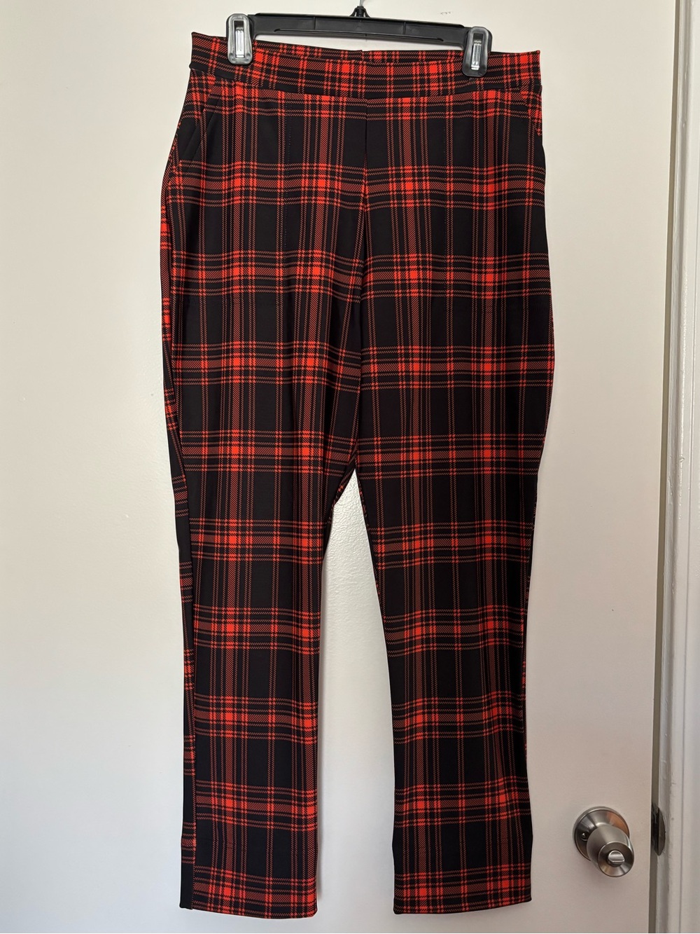 BlackMilk Tartan Orange Cuffed Pants
